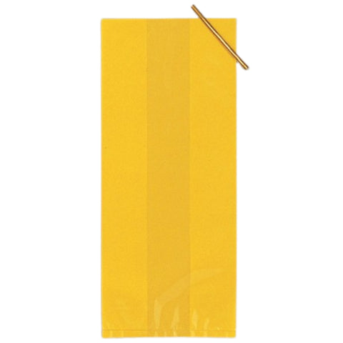 Yellow Solid Cello Bag (Pack of 20)