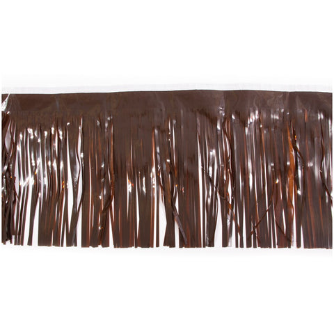 Brown Vinyl Fringe 15" X 10'  (Pack)