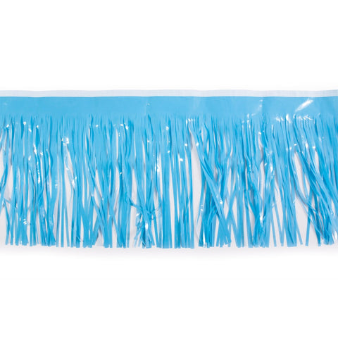 Medium Blue Vinyl Fringe 15" X 10' (Pack)