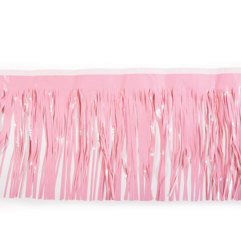 Light Pink Vinyl Fringe 15" X 10' (Pack)