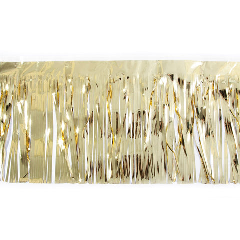 Gold Metallic Fringe 15" X 10' (Pack)