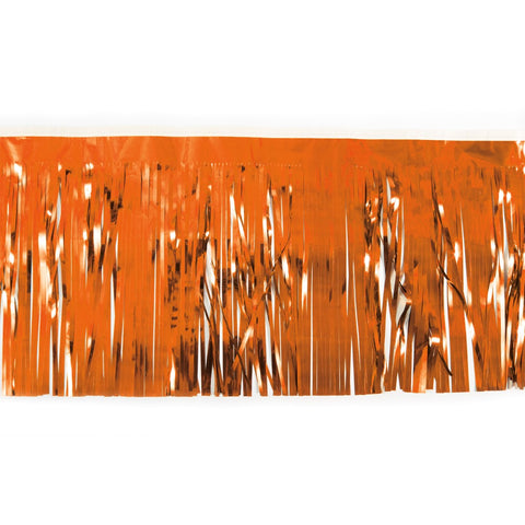 Orange Metallic Fringe 15" X 10' (Pack)