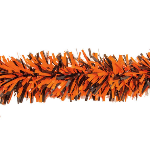 Black & Orange Vinyl Twist 4" X 25' (Roll)