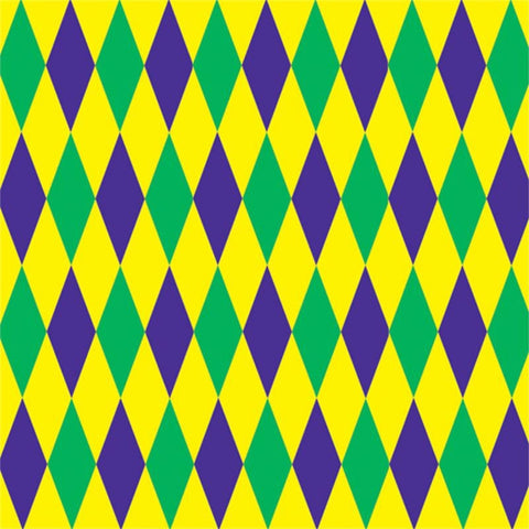 Mardi Gras Harlequin Backdrop 4' x 30'  (Each)