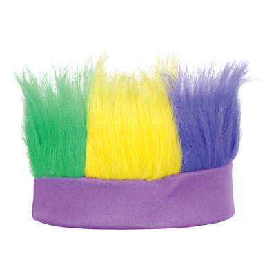 Hairy Headband Golden-Yellow, Green, Purple; One Size Fits Most (Each)