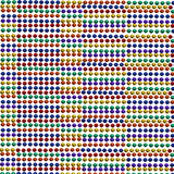 33" Round Metallic Rainbow 6 Section Mardi Gras Beads (6 Dozen - 72 Necklaces)
