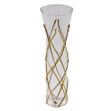 Champagne Glass Gold 7" x 2.25" - 2 of Each Design per Pack (Pack of 6)