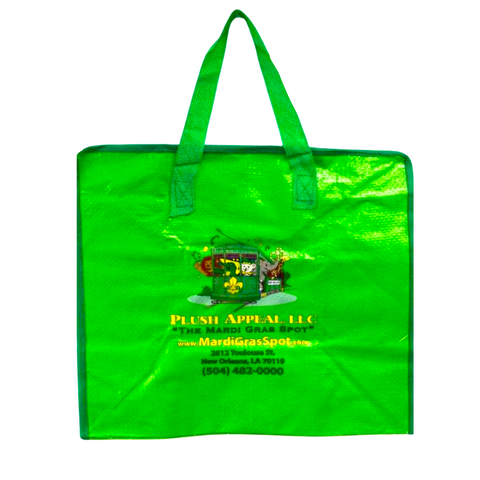 Zipper Bead Bag - Medium Light Green (Each)