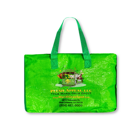 Zipper Bead Bag - Small Light Green (Each)