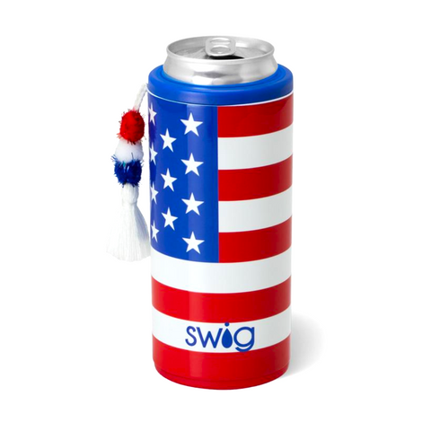 SWIG 12oz All American Skinny Can Cooler (Each)