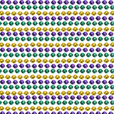 48" 10mm Round Metallic Purple, Gold and Green Mardi Gras Beads