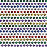 48" 12mm Cut Metallic 6 Color Mardi Gras Beads