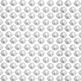 60" 18mm Round Pearl White Mardi Gras Beads
