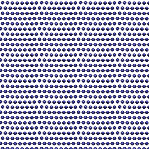 33" Round Metallic Navy Blue Mardi Gras Beads (Case - 60 Dozen)