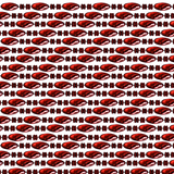 48" Swirl Metallic Red Mardi Gras Beads - Case (25 Dozen)