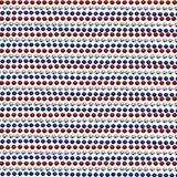 48" 8mm Round Metallic Red Blue and Silver Mardi Gras Beads