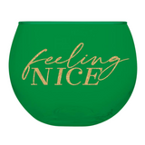 13 oz Roly Poly Glass - Feeling Naughty/Feeling Nice (Each)