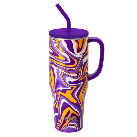 SWIG 40oz Fanzone Purple + Yellow Mega Mug (Each)