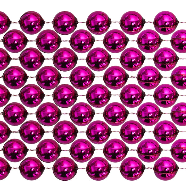 Neon Pink German Resin Rock Round Beads, 12mm, 10 Beads