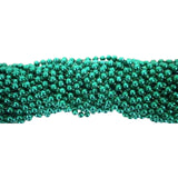 33" Round Metallic Green Mardi Gras Beads (Case - 60 Dozen)