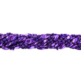 48" Swirl Metallic Purple Mardi Gras Beads - Dozen (12 Necklaces)