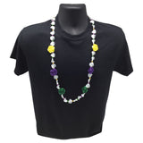 42" Purple, Green and Gold Roses Necklace (Each)