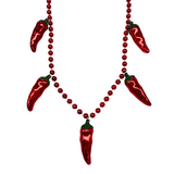 42" Red Chili Pepper Bead (Each)