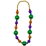 44" 20/40/60mm Metallic Rainbow Round Necklace (Each)
