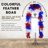 6' Red, White and Blue Sectional Boa (Each)