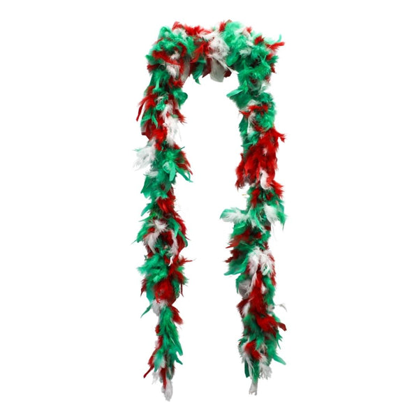 6' Red, Green and White Boa (Each) – Mardi Gras Spot