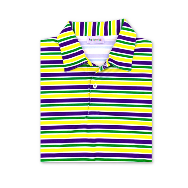 Striped Mardi Gras Shirt Crawfish Mardi Gras Apparel: Rugby, Polos