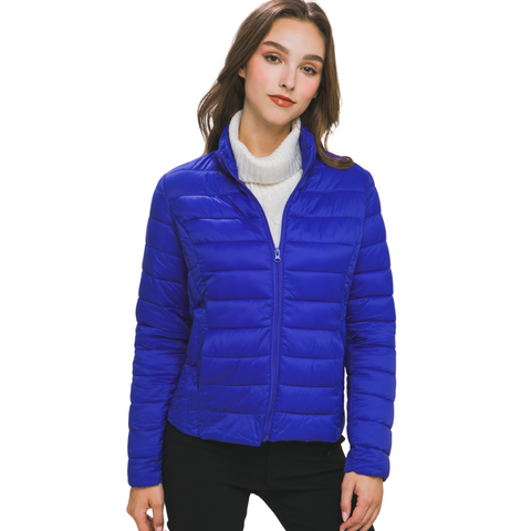 Royal Blue Ultra Lightweight Padded Thermal Zip Up Jacket (Each)