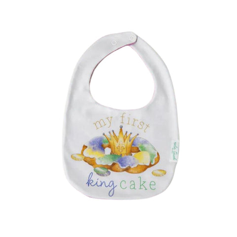 My 1st King Cake Cotton Bib (Each)