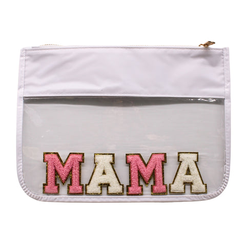 MAMA Varisty Letter Clear White Pouch (Each)