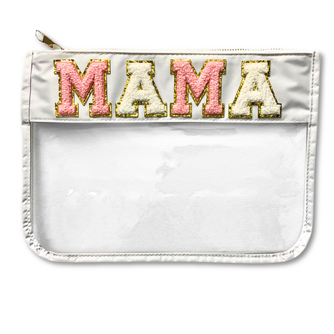MAMA Varisty Letter Clear White Pouch (Each)