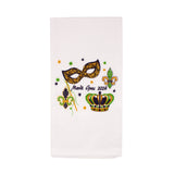 Mardi Gras Embroidered Tea Towel (Each)