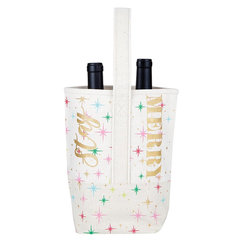 Stay Merry Double Bottle Wine Tote (Each)