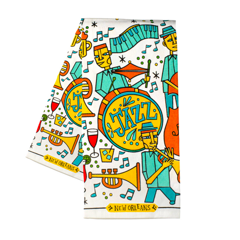 Jazz Band Kitchen Towel (Each)
