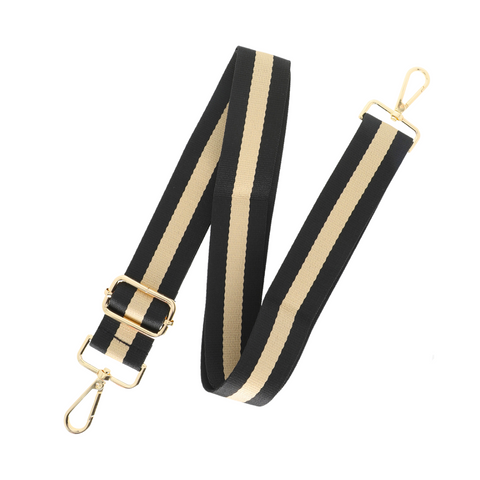 Black and Gold Striped Shoulder Bag Strap (Each)