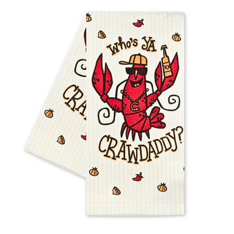 Who's Ya Crawdaddy Kitchen Towel (Each)