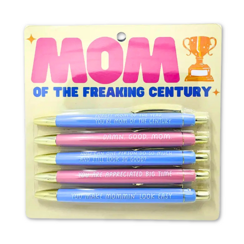 Mom of the Freaking Century Pen Set (Pack of 5)