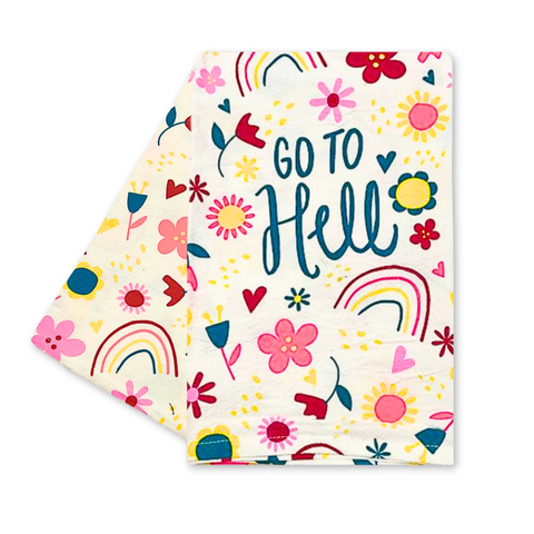 Go To Hell Tea Towel (Each)