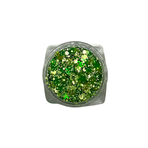 Green Shamrock #1 St. Patrick Organic Hair/Body/Face Glitter (Each)