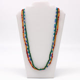 27" Assorted Color Glass Bead Necklace (Dozen)