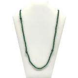 27" Green Glass Bead Necklace (Dozen)