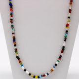 27" Multi Color Glass Bead Necklace (Dozen)