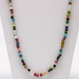 27" Assorted Color Glass Bead Necklace (Dozen)