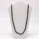 27" Black Glass Bead Necklace (Dozen)