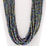 27" Multi Color Glass Bead Necklace (Dozen)