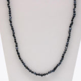 27" Black Glass Bead Necklace (Dozen)